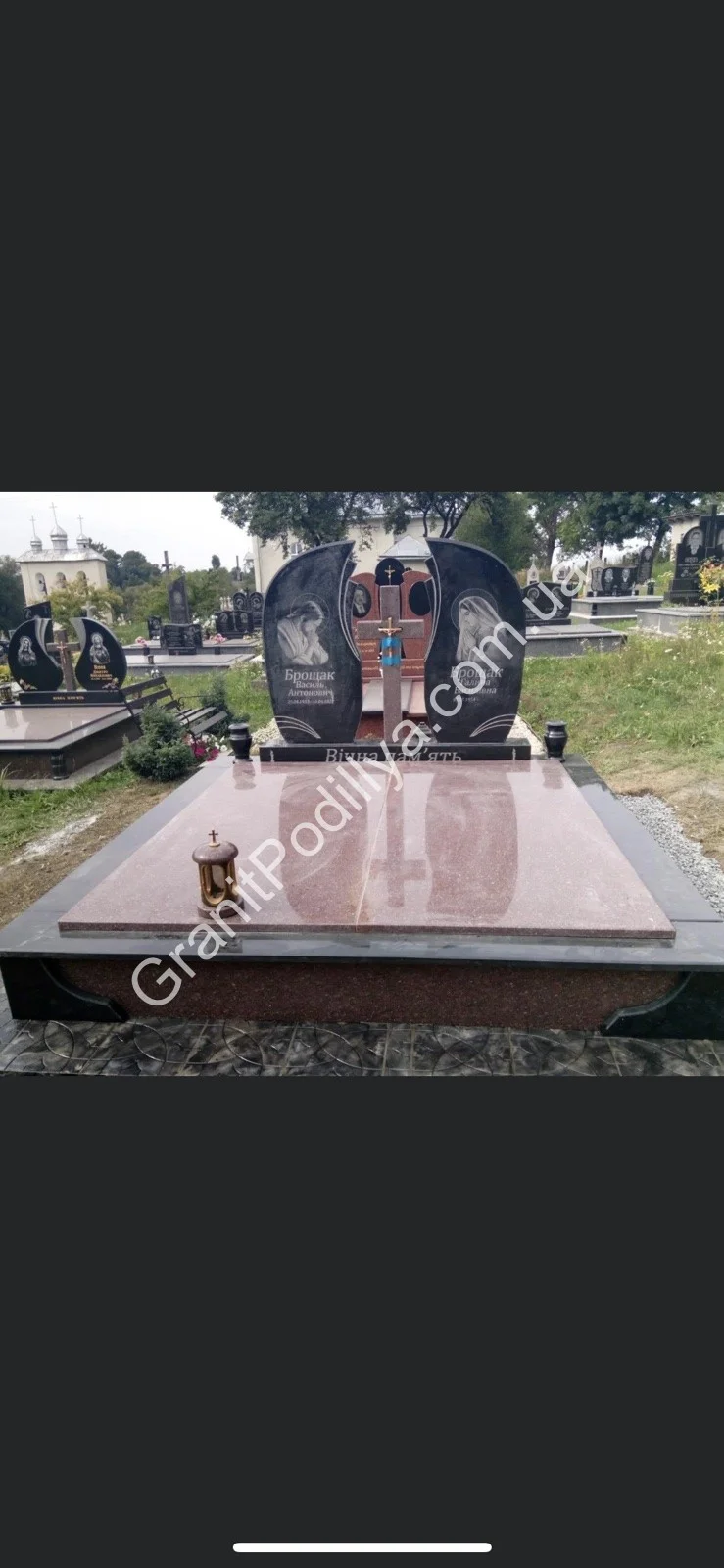 Одинарний пам'ятник з граніту - Кам'янець-Подільський | GranitPodillya